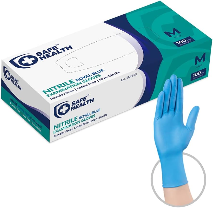 Blue Nitrile Gloves (Medical)